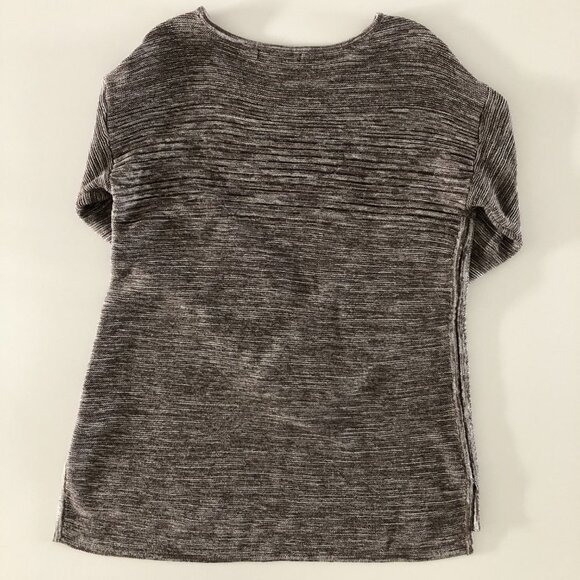 Ellen Tracy Casual Lg Slv Scoop Neck Cotton/Acrylic Sweater Cocoa + Ivory Sz XL - Picture 6 of 11